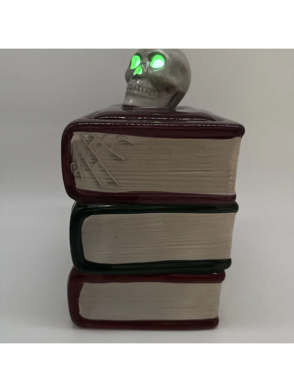 Mr. Halloween Potions Brews Spells Books halloween Cookie Jar Light Up Skull